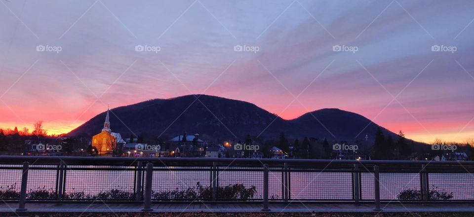 beautiful painting sky and clouds by the sunrise