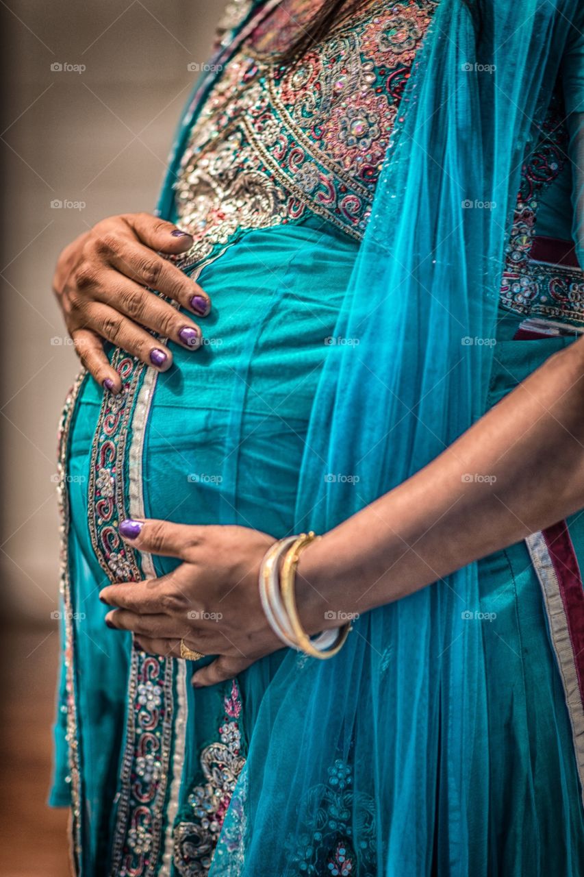 Indian pregnant woman