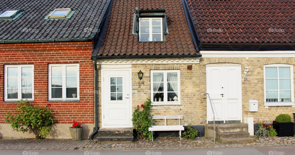 Houses in Borstahusen, Skåne Sweden.