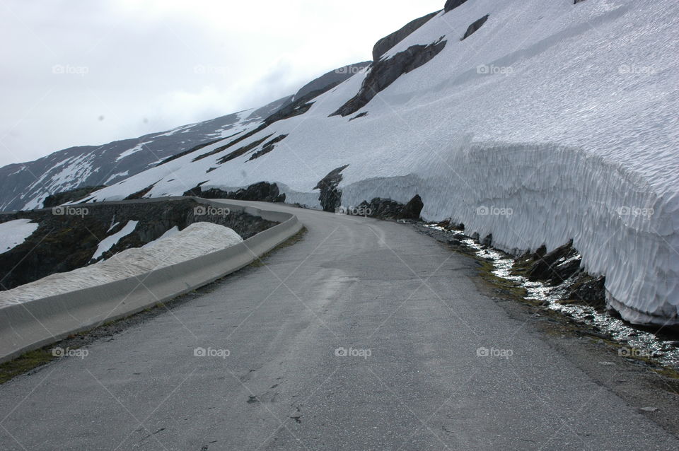 Road in between ice