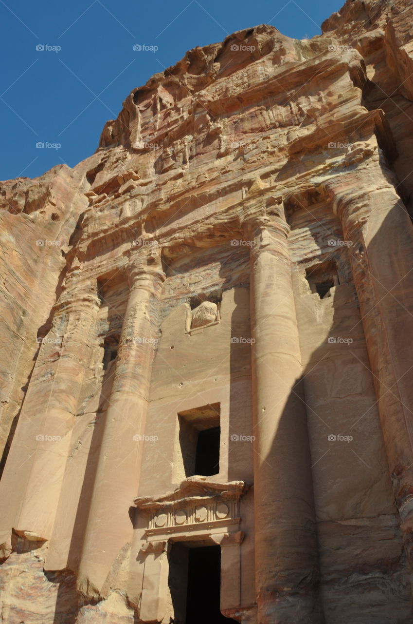 Temple. Pikturen taken in Petra, Jordan