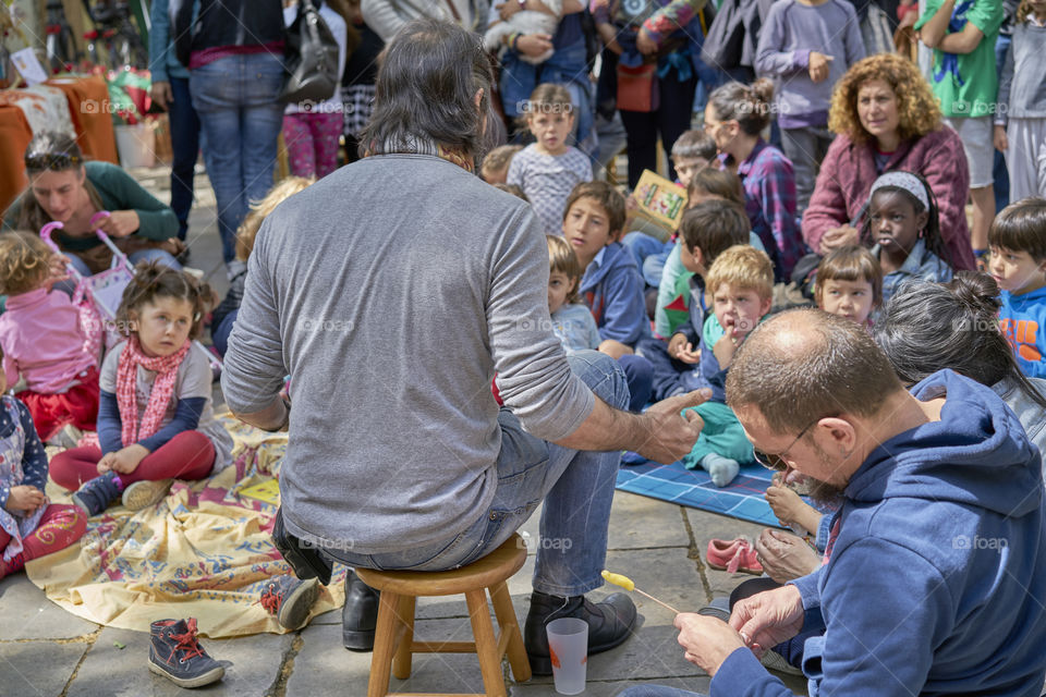 Barcelona. Sant Jordi celebrations