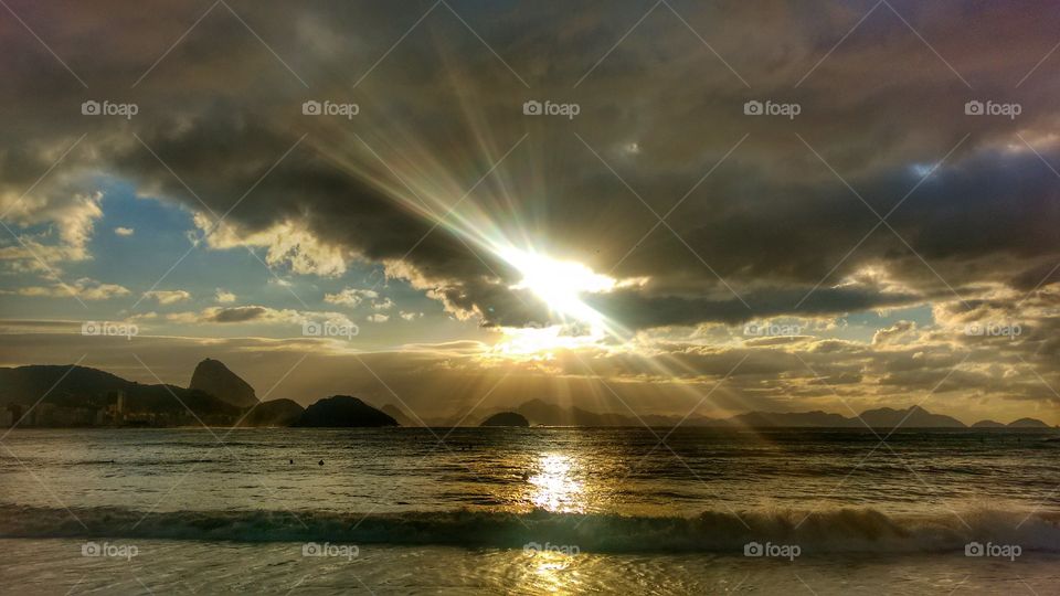 Rio de janeiro praia de Copacabana Brazil