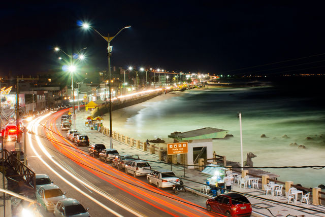 Beach night lights