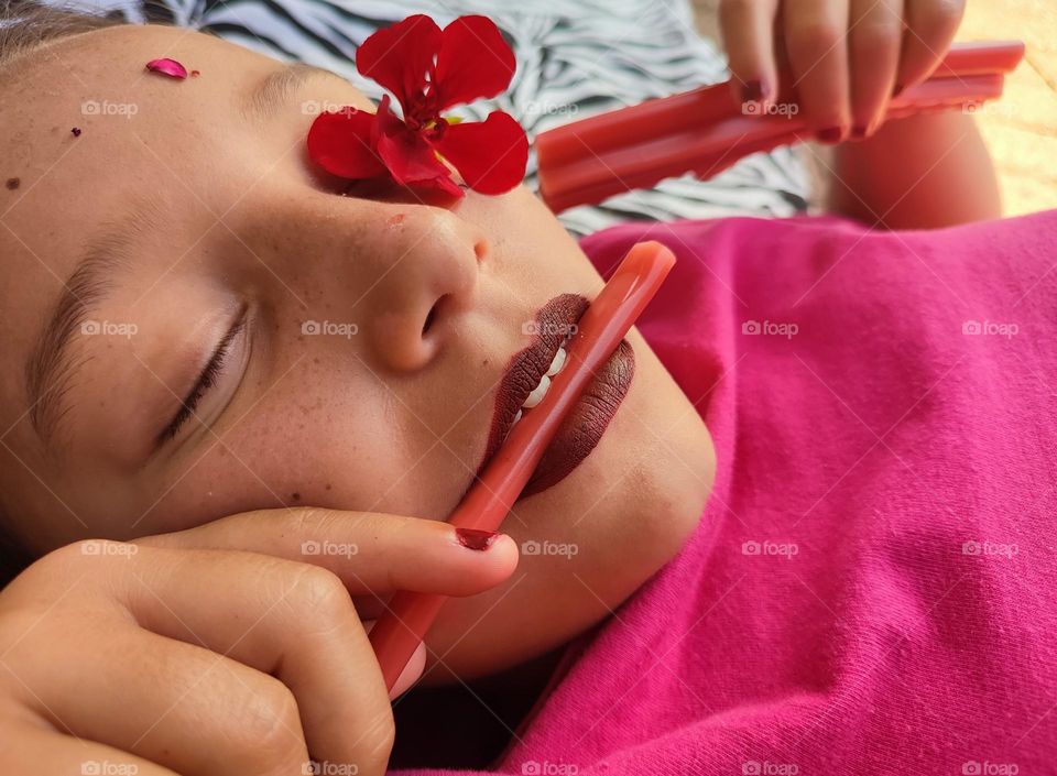 Relaxed face portrait