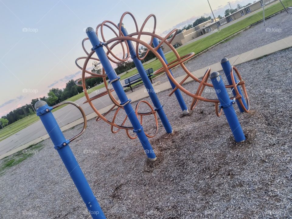 An empty playground. 😊💙