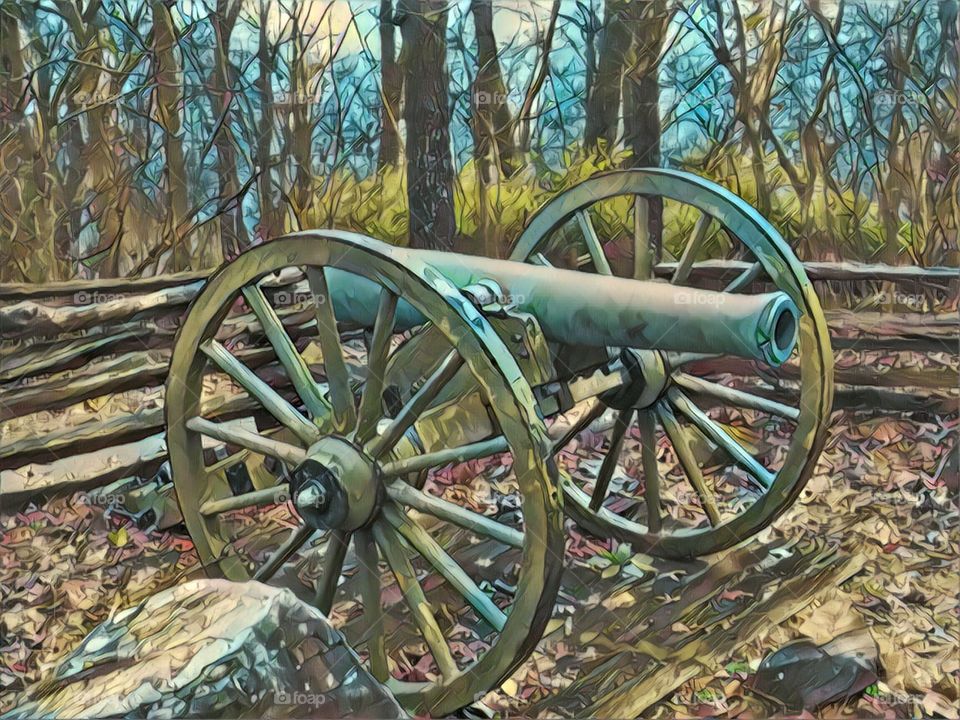 Civil war cannon 
