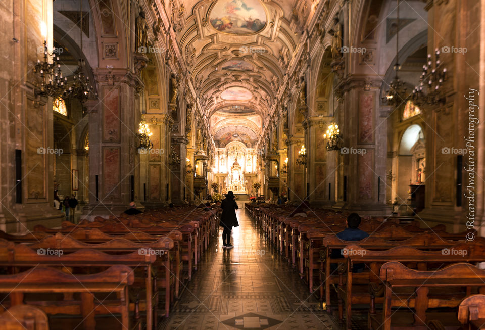 Beautiful church in Santiago-Chile.