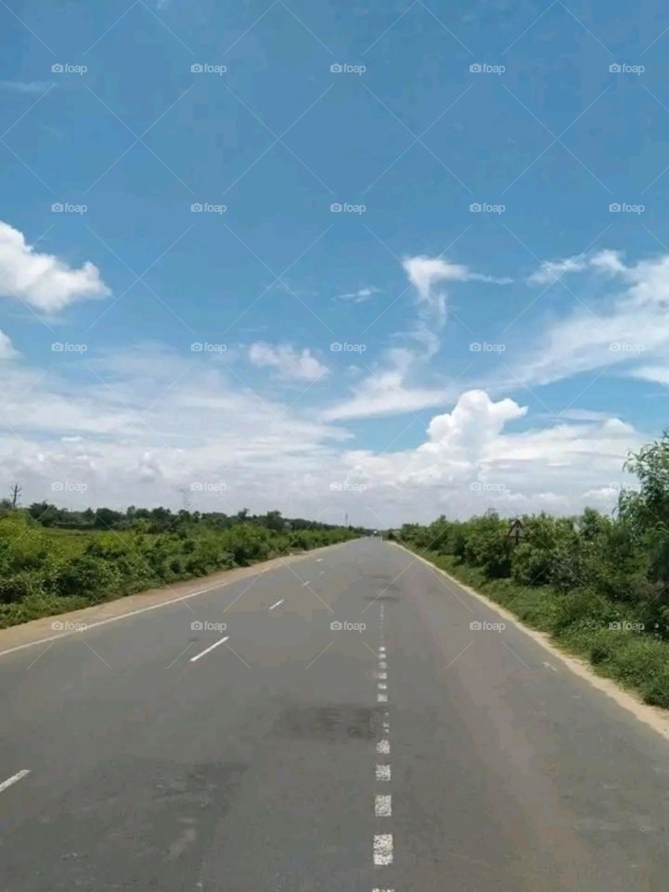 A most beautiful and attractive view of the village road.