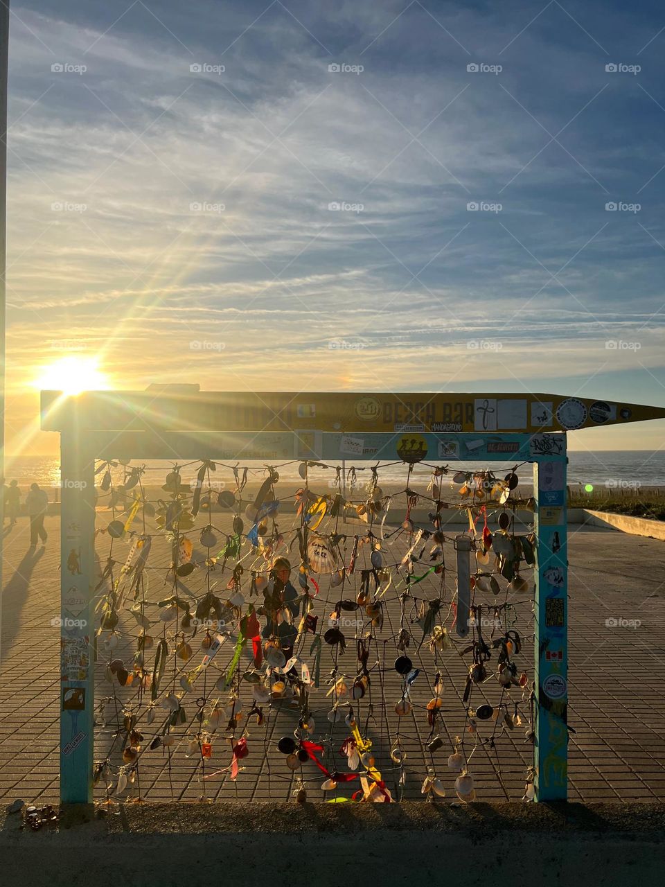 Message wall from travelers heading to Santiago de compostela 