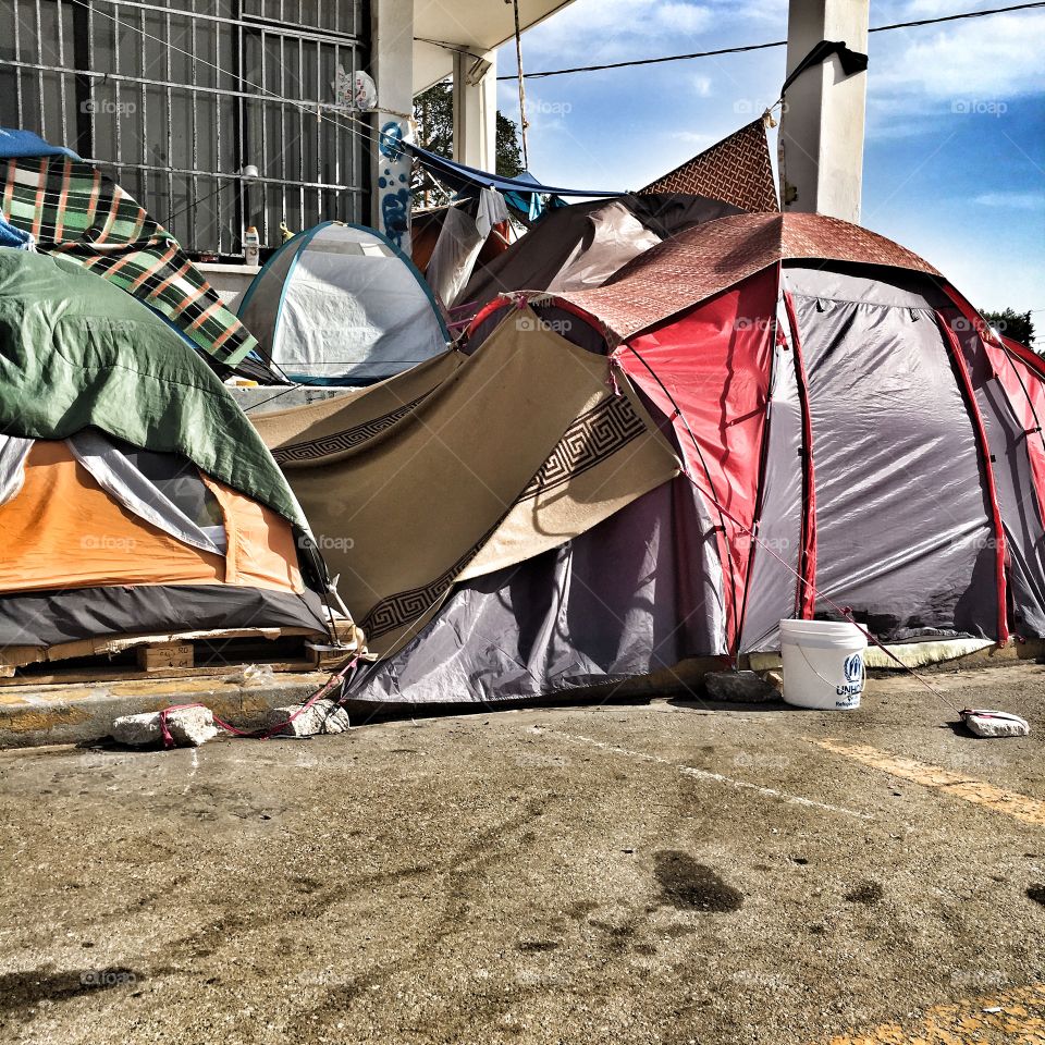 Tent, People, Camp, Calamity, Man