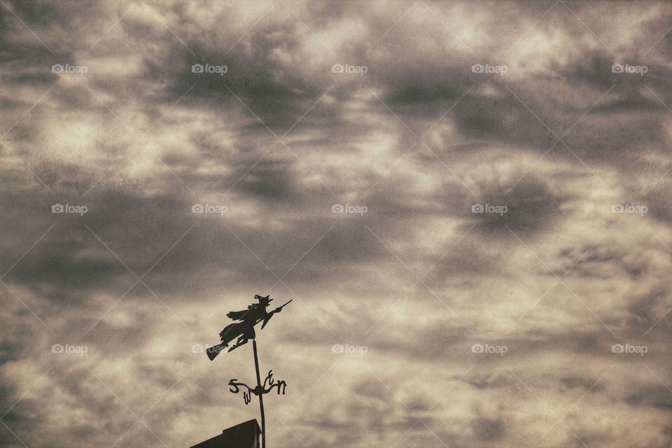 Low angle view of stormy clouds