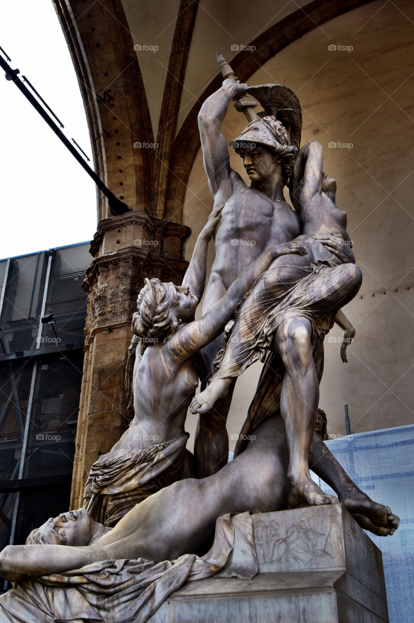 Estatua "Rapto de Polixena", Loggia della Signoria. Estatua "Rapto de Polixena", Loggia della Signoria (Florence -Italy)