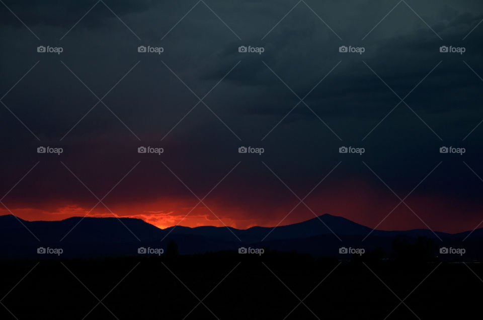 Summer Thunderstorm Sunset