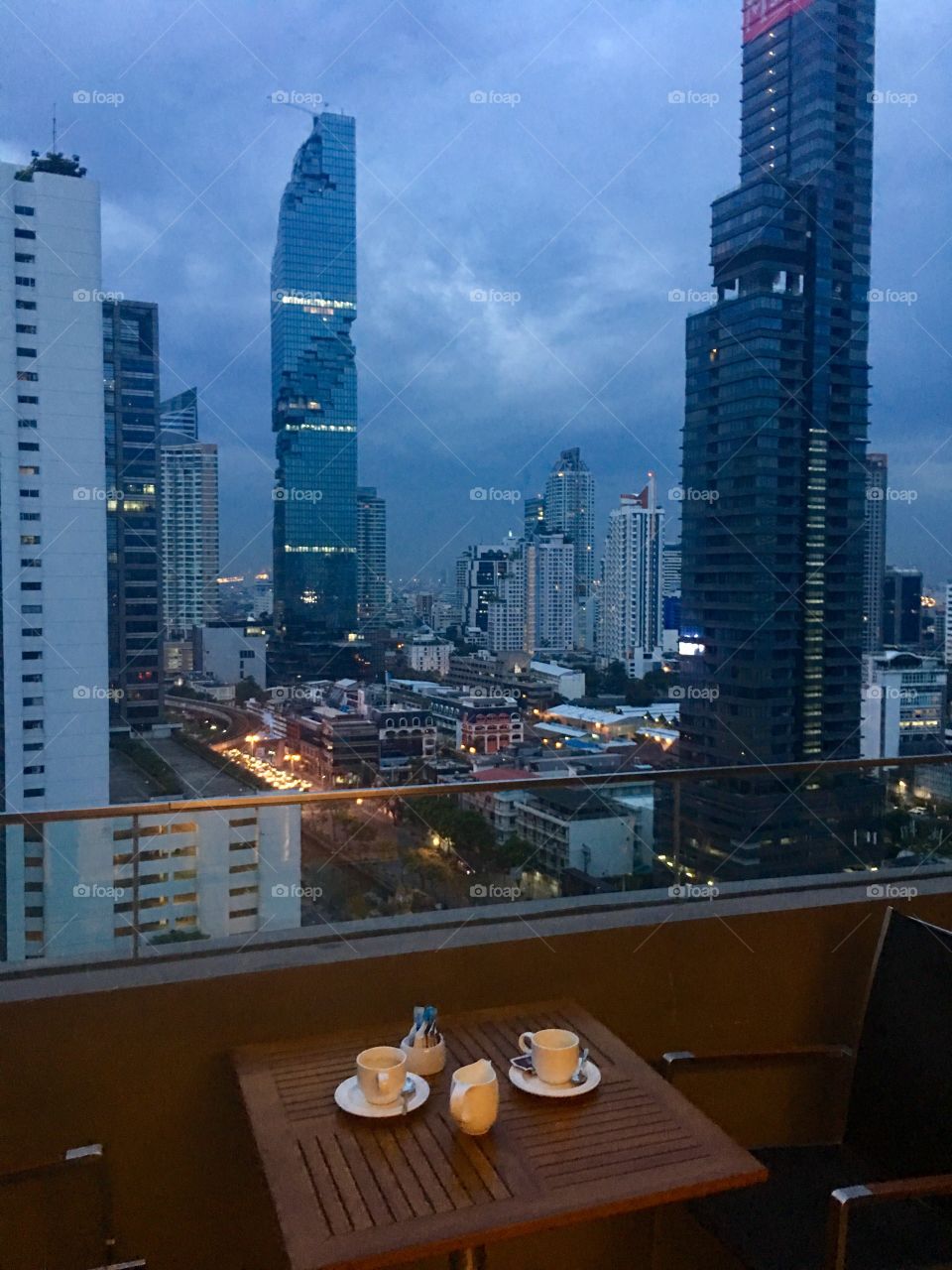 Early breakfast in Bangkok 