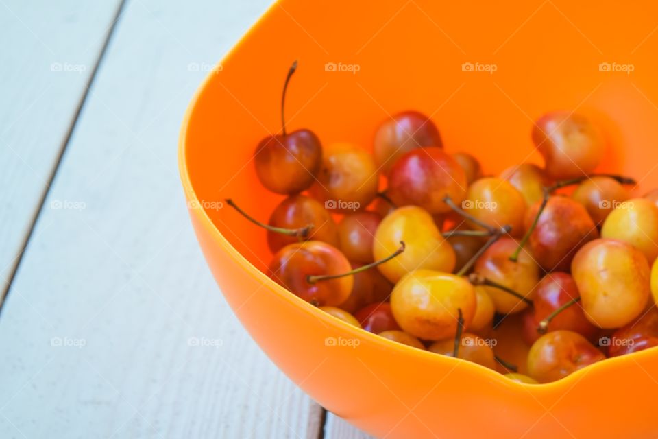 Close-up of orange bowl