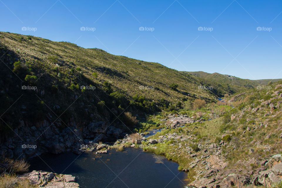 natural mountain river