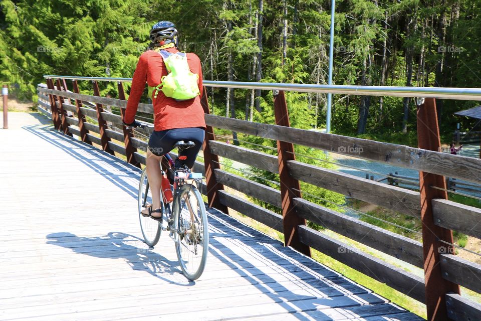 Biking in the countryside 