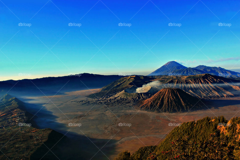 Morning view at mt.Bromo, east Java, Indonesia.
