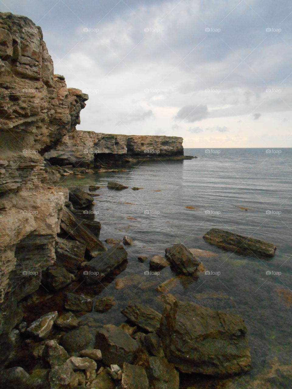 Water, Rock, Seashore, Landscape, Sea