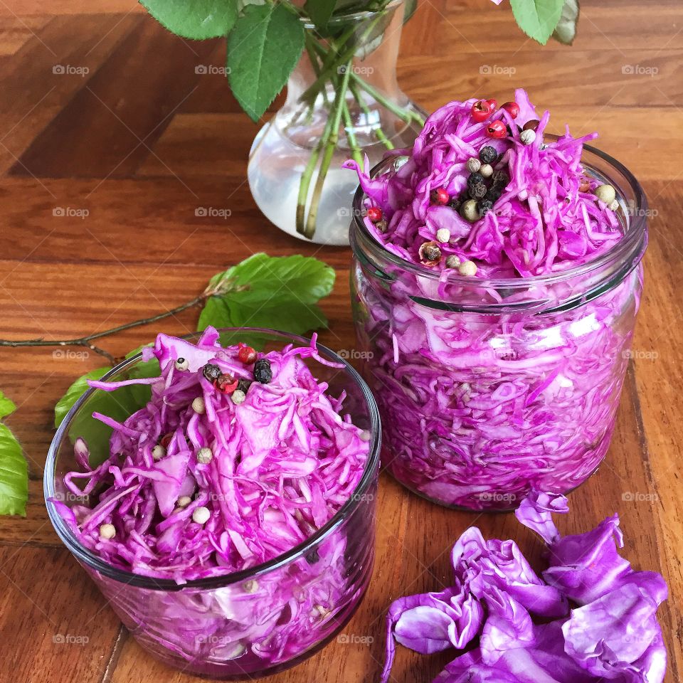 Light fermented cabbage 