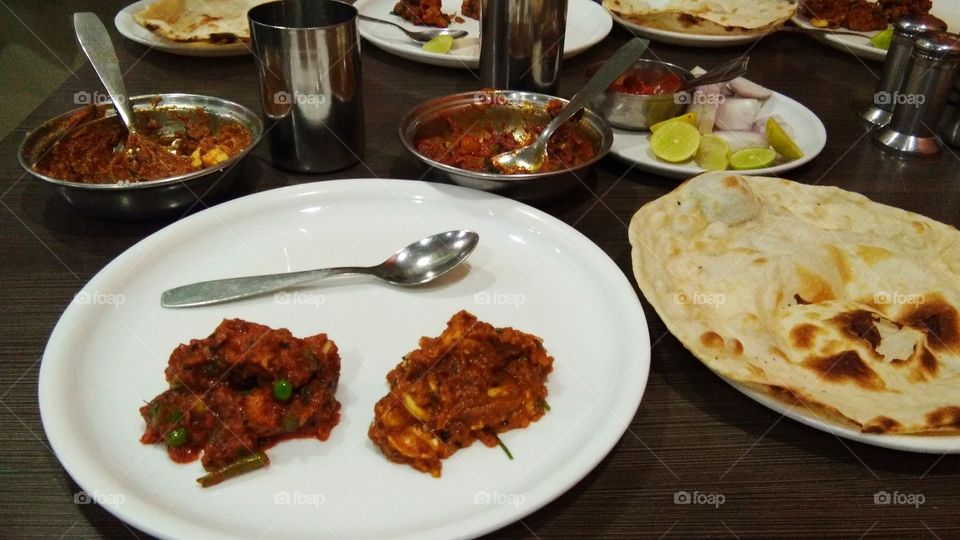 Food in indian hotel