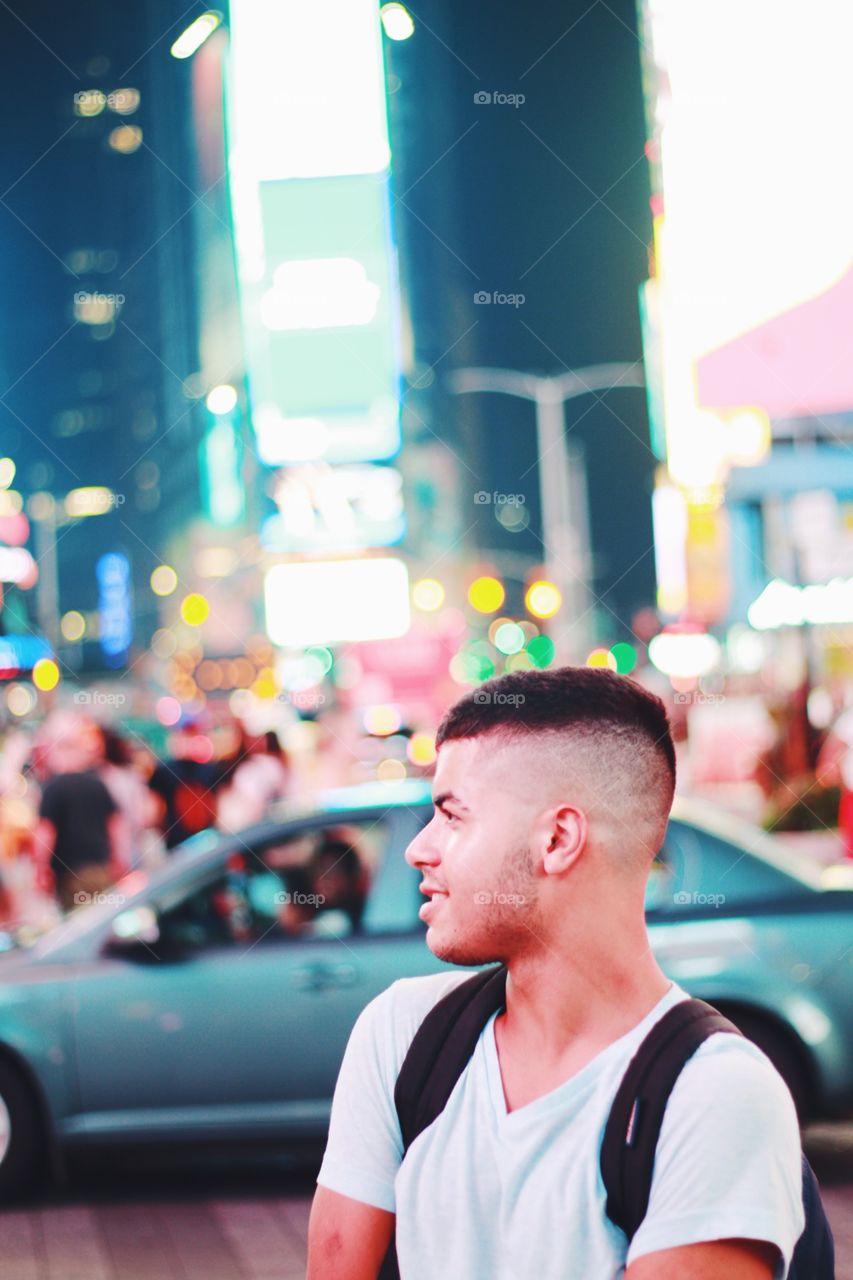Portrait in Times Square 