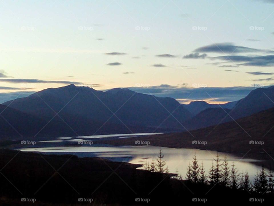 Dusk in Scotland