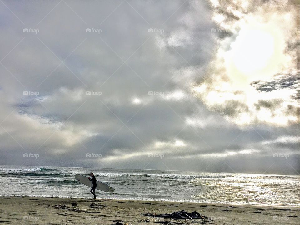 Surfing in Chile