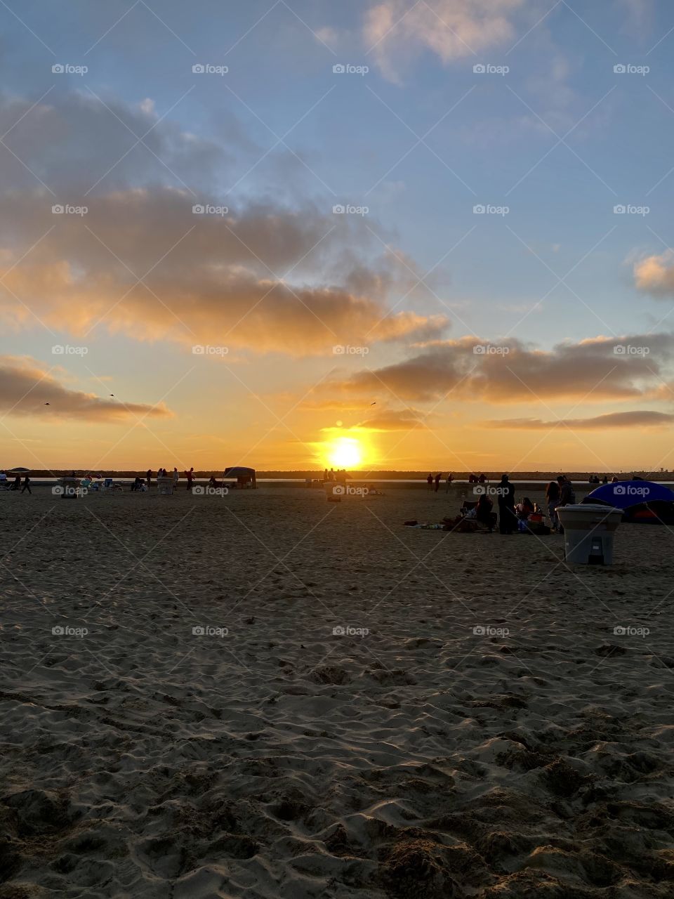 Sunset on Corona del Mar State Beach 