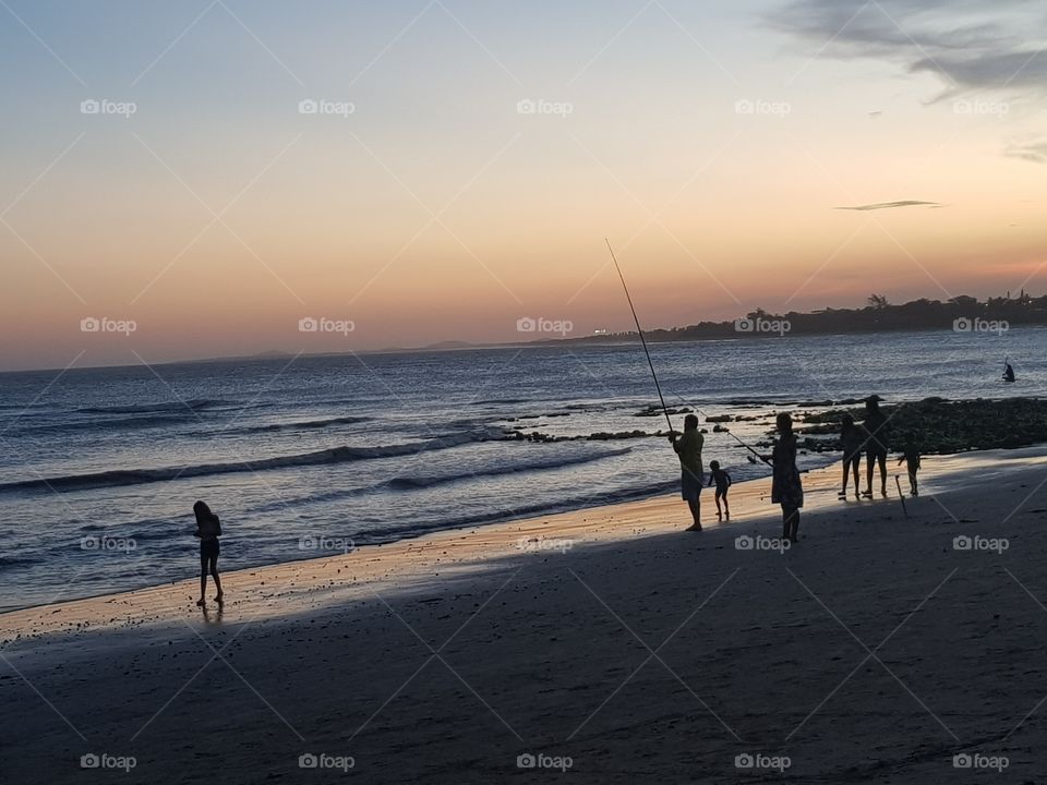 Final de tarde na praia