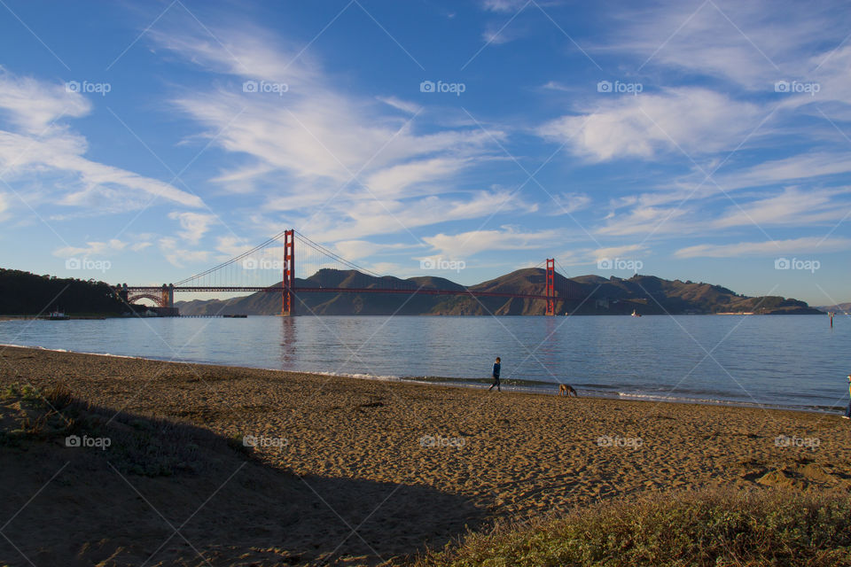 SUNSET AT THE GOLDEN GATE BRIDGE SAN FRANCISCO CALIFORNIA USA