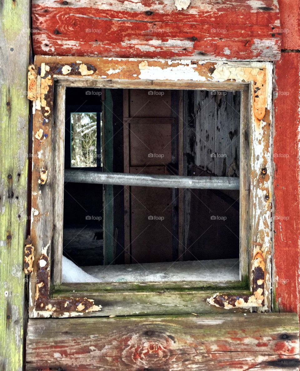 Bærum, Norway. Old abandoned building in the woods