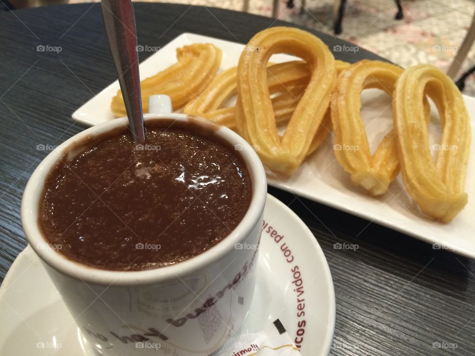 Chocolate and churros