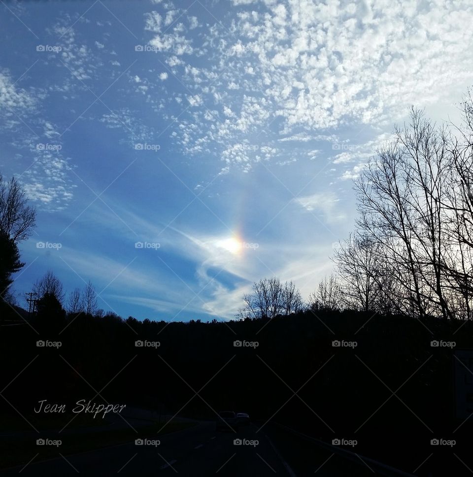 Sundog in November Sky