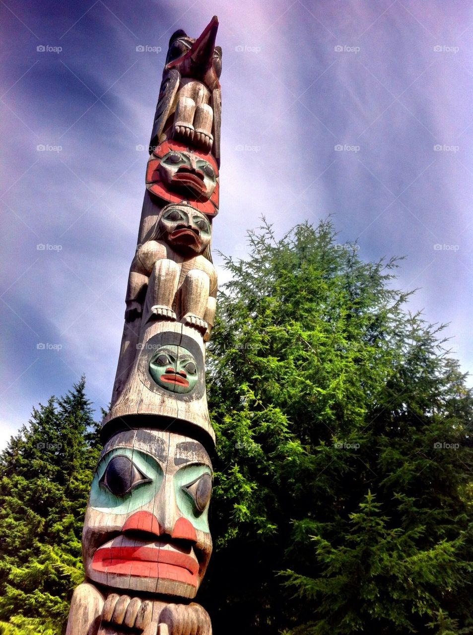 Totem Pole, Potlatch Park, Alaska