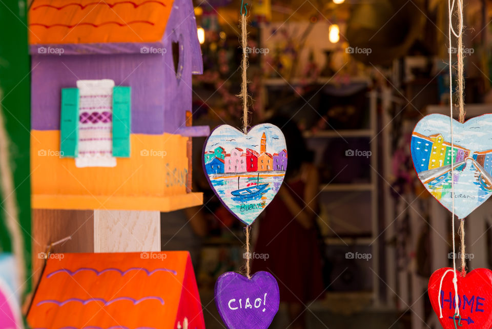 Souvenir shop in burano