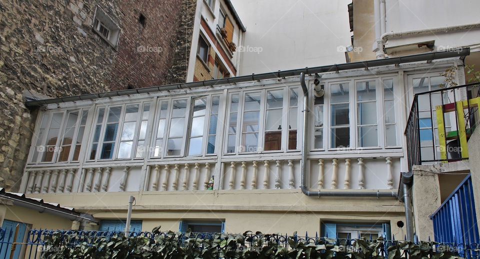 facades of buildings in Paris France