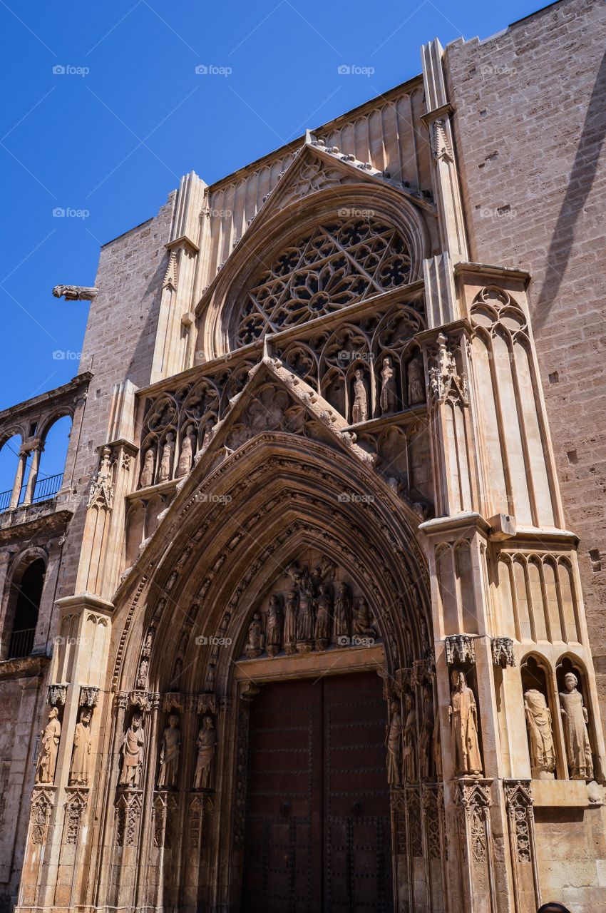Puerta de los Apostoles. Puerta de los Apóstoles, Catedral de Valencia (Valencia - Spain)