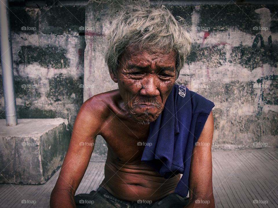 portrait of an old filipino man