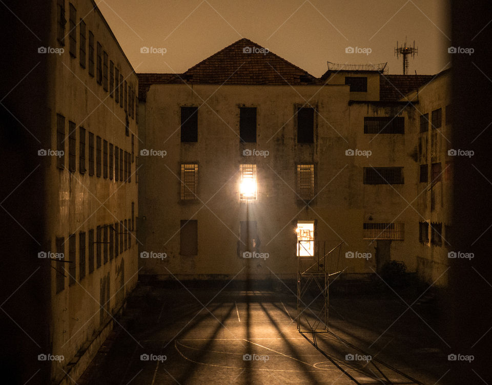 Abandoned prison