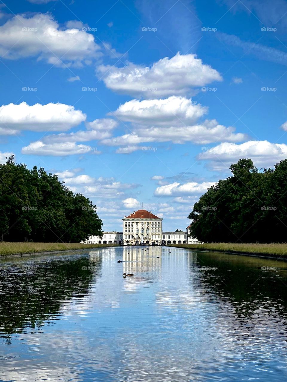 Gorgeous view Nymphenburg palace of Bavaria