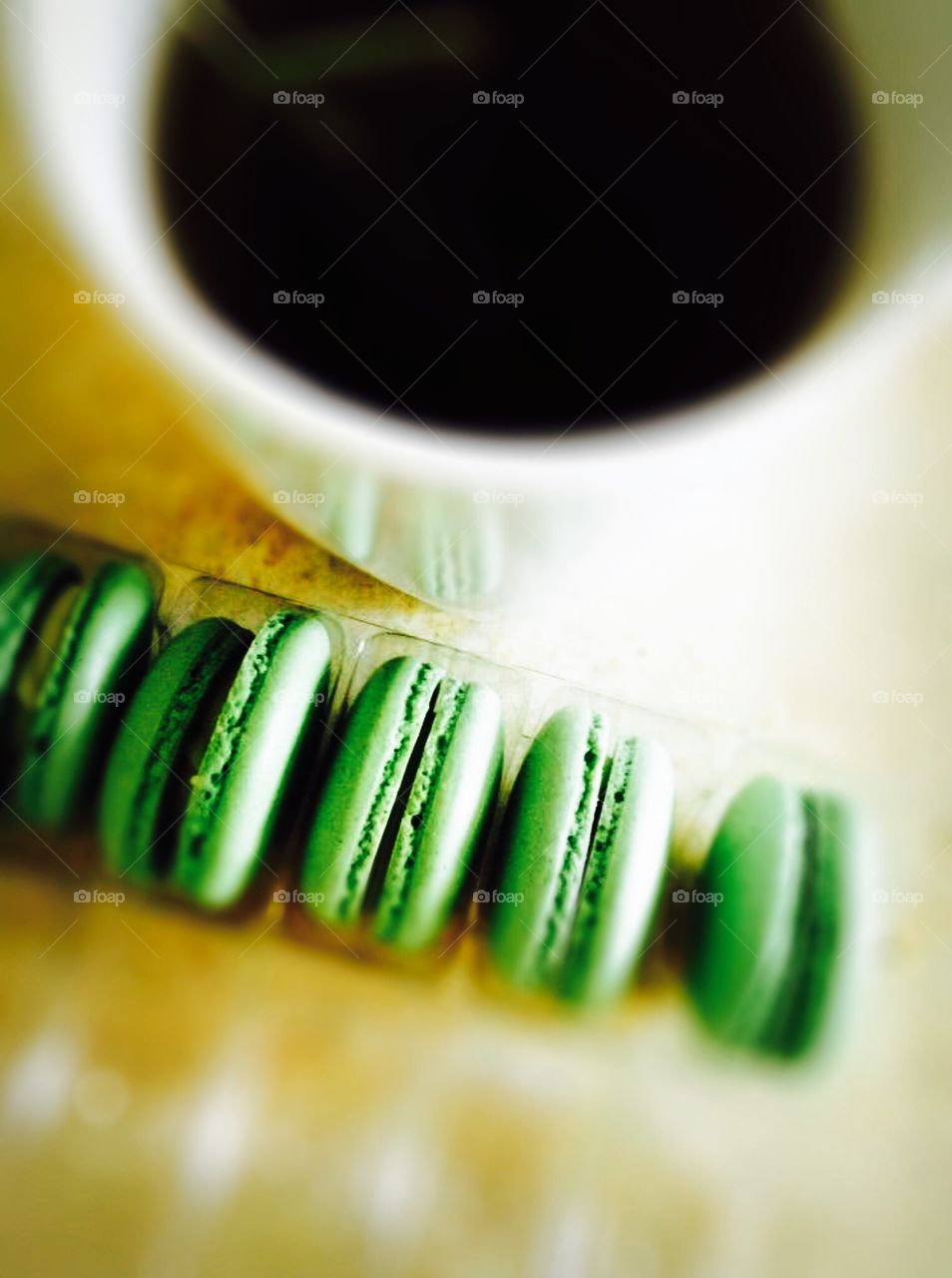 Green  macaroons 