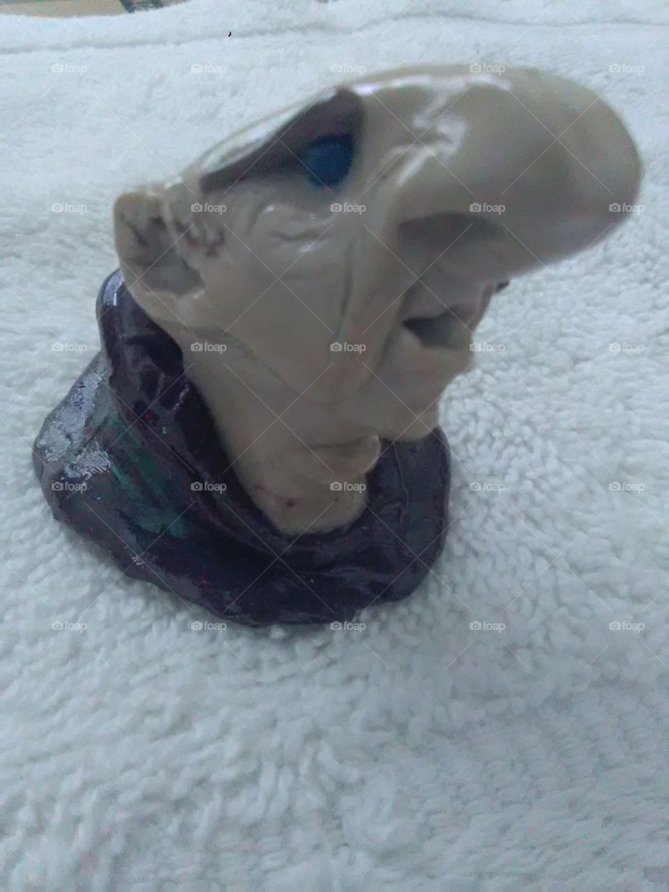 Clay Creations.  Elderly man