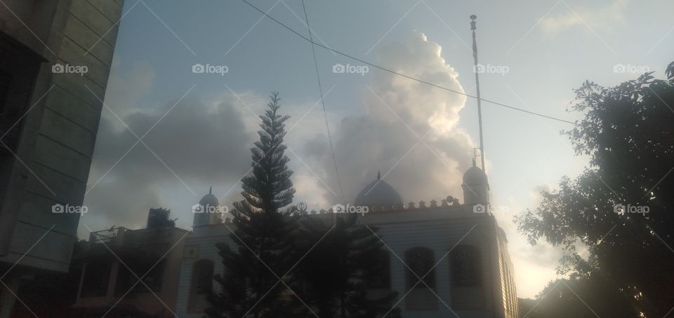 Gurudwara Temple nature scene