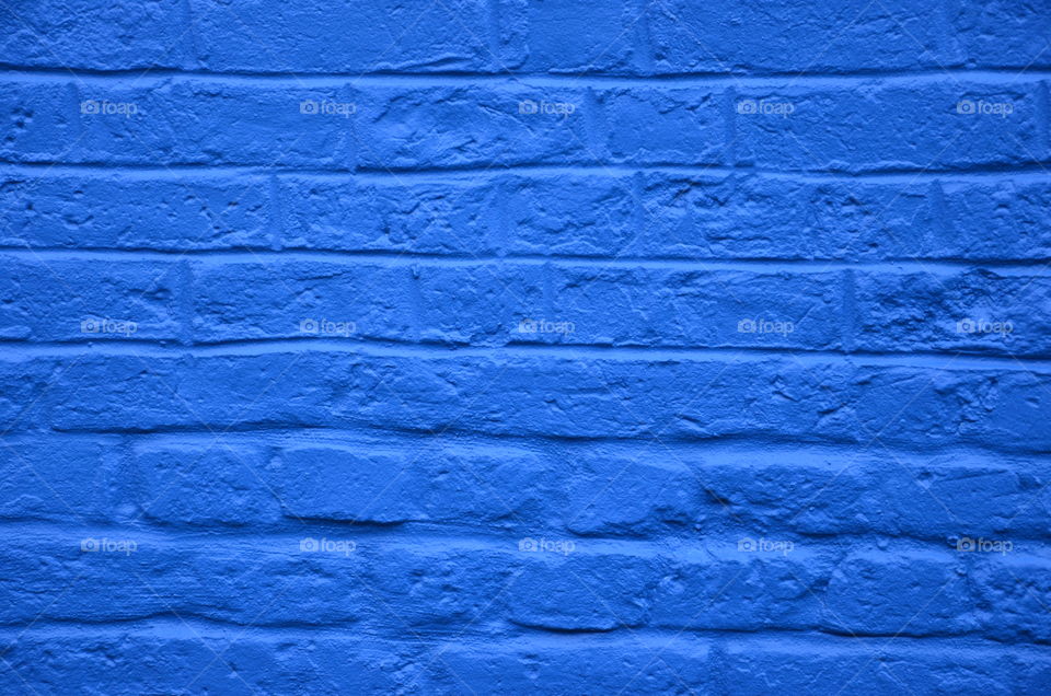 Blue Brick Wall 