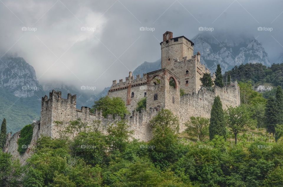 Low angle view of castle