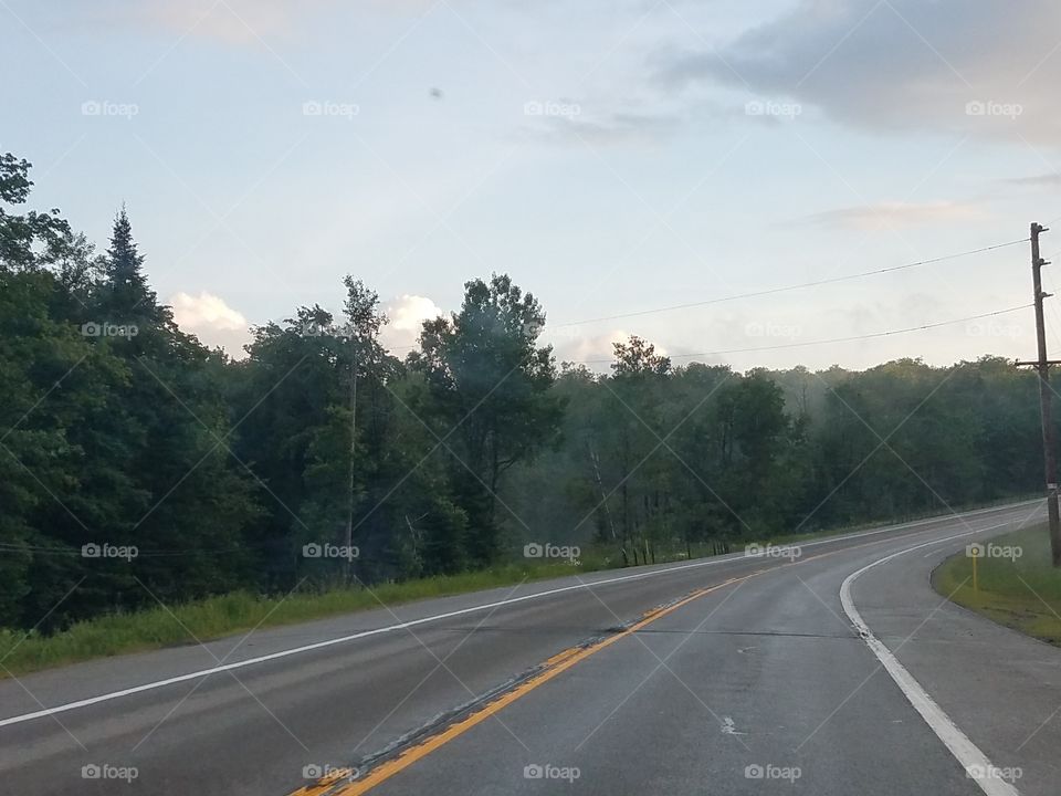 Road, Asphalt, Highway, Transportation System, No Person