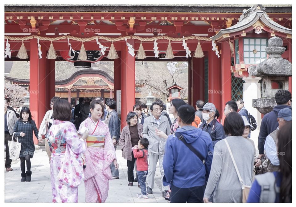 Entrance of Dazaifu temple Fukuoka 