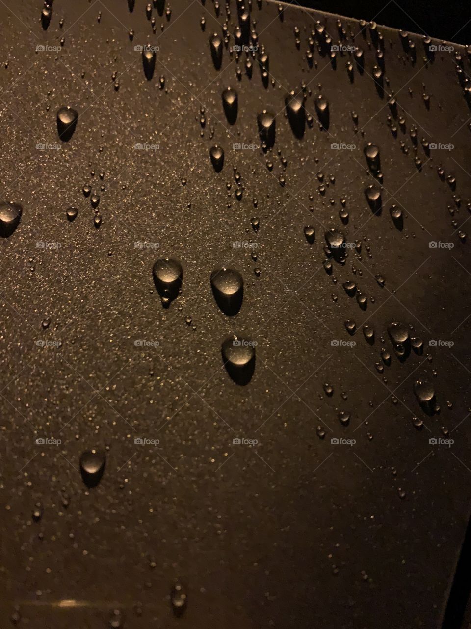 More Rain Droplets on Car